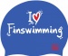 BornToSwim I Love Finswimming Cap