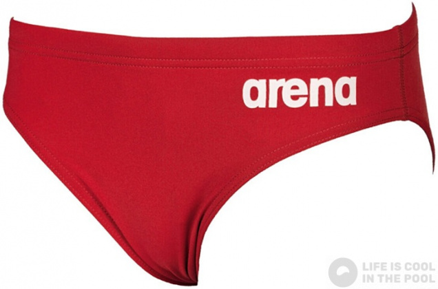 Arena Solid brief junior red