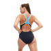 Speedo Placement Laneback True Navy/Curious Blue/Lemon Drizzle