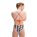 Speedo Womens Allover Digital Tie Back Chequered Flag