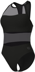 Arena Mesh Panel Swim Vent Back Black